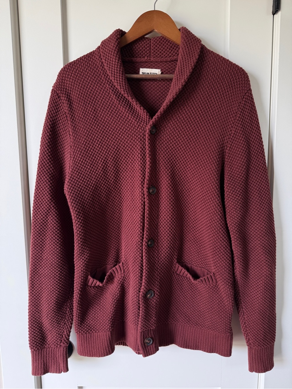 Taylor Stitch Crawford Cardigan 100% Organic Cotton